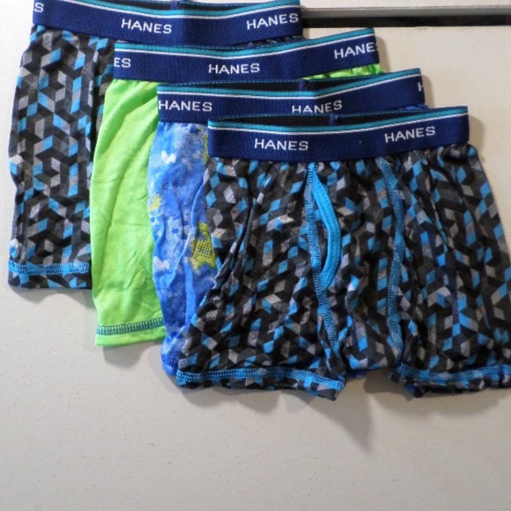 😀4pr Hanes xtemp Boys Underwear nwot FREE with purchase